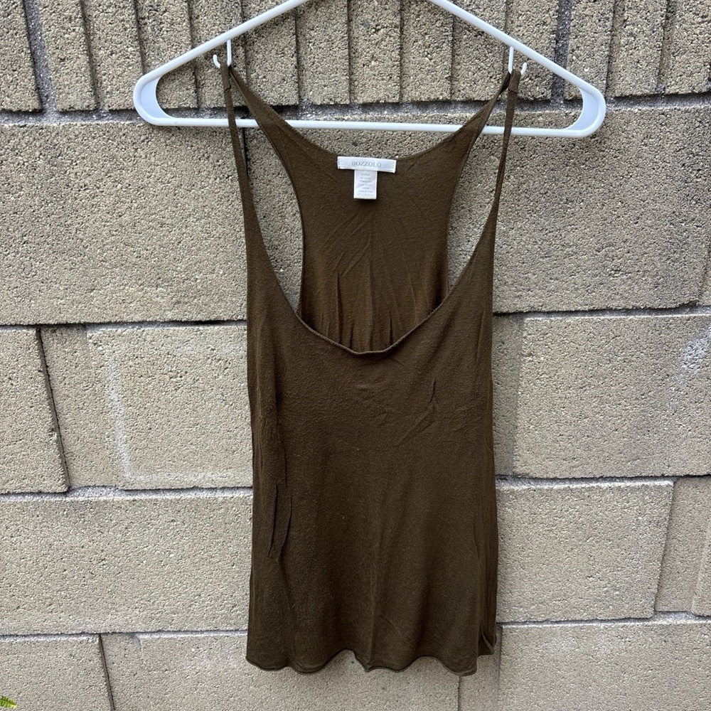 Bozzolo Dark Olive Tank Top